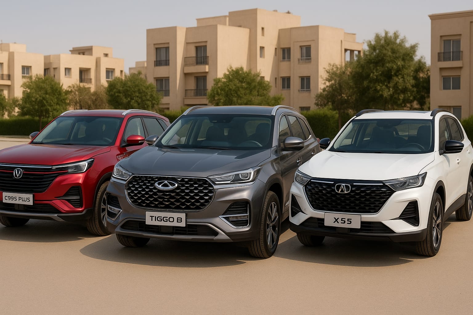 مقارنة بين تكييف شنجان CS55 بلس وتكييف شيري تيجو 8 وبايك X55 في مصر